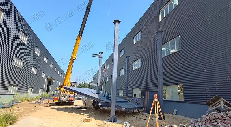 唐山金路廠區(qū)打造小型制砂樓，供客戶帶料試機(jī)